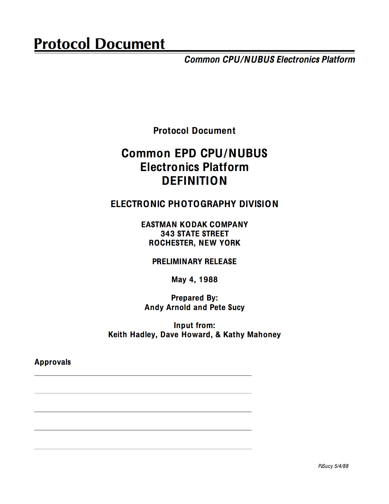 Common Electronic Proposal