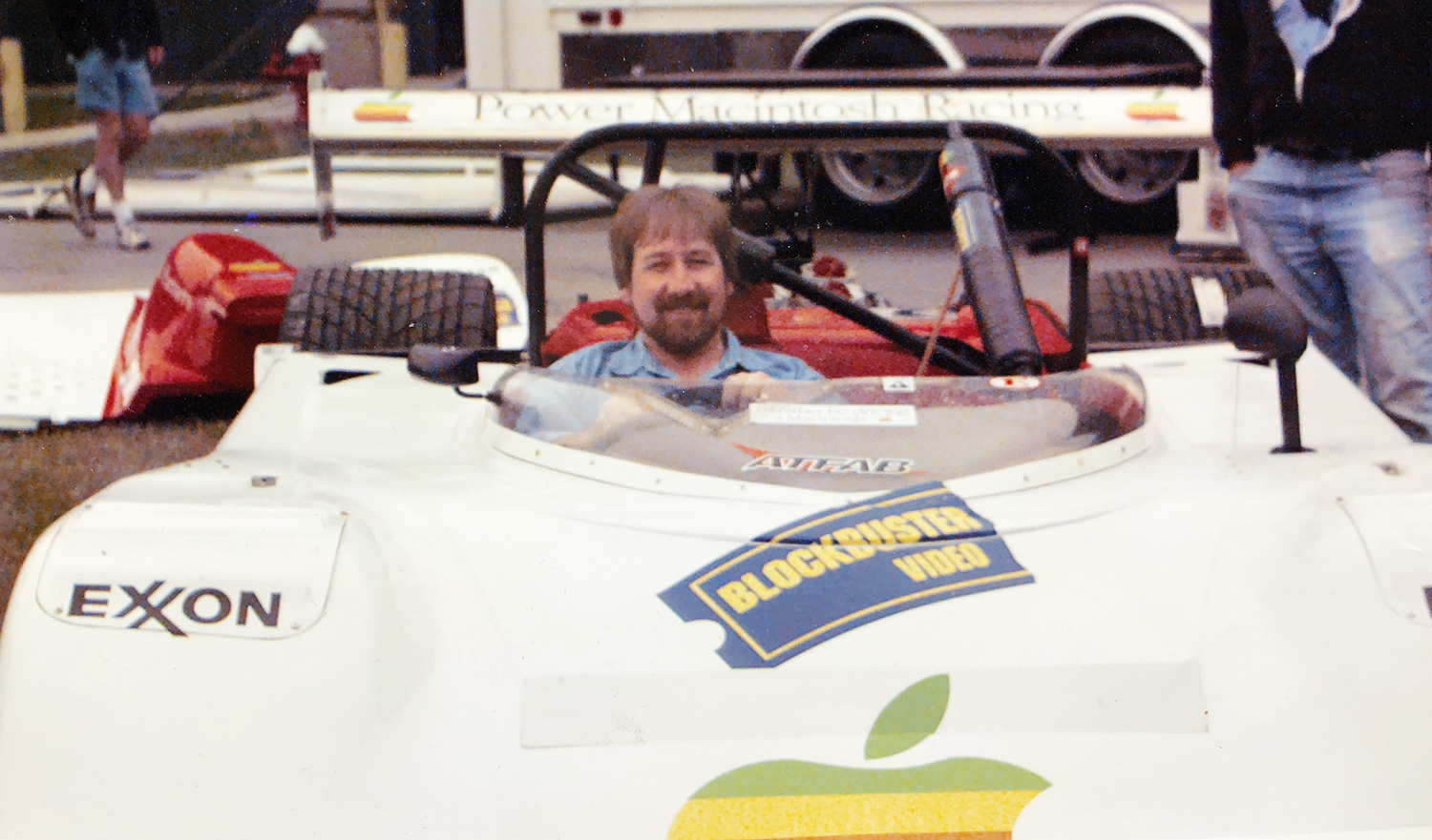 Me in the Apple Race Car