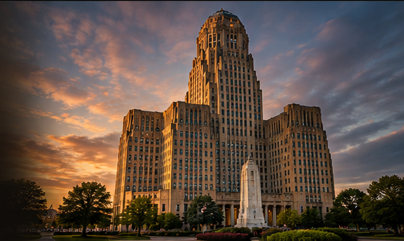 Architectural photography art for Buffalo, New York