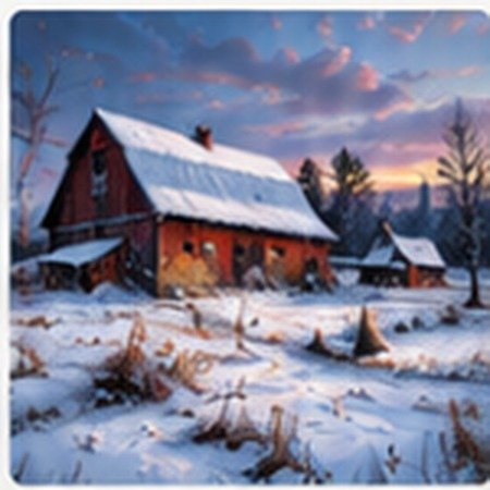 Western New York winter artwork