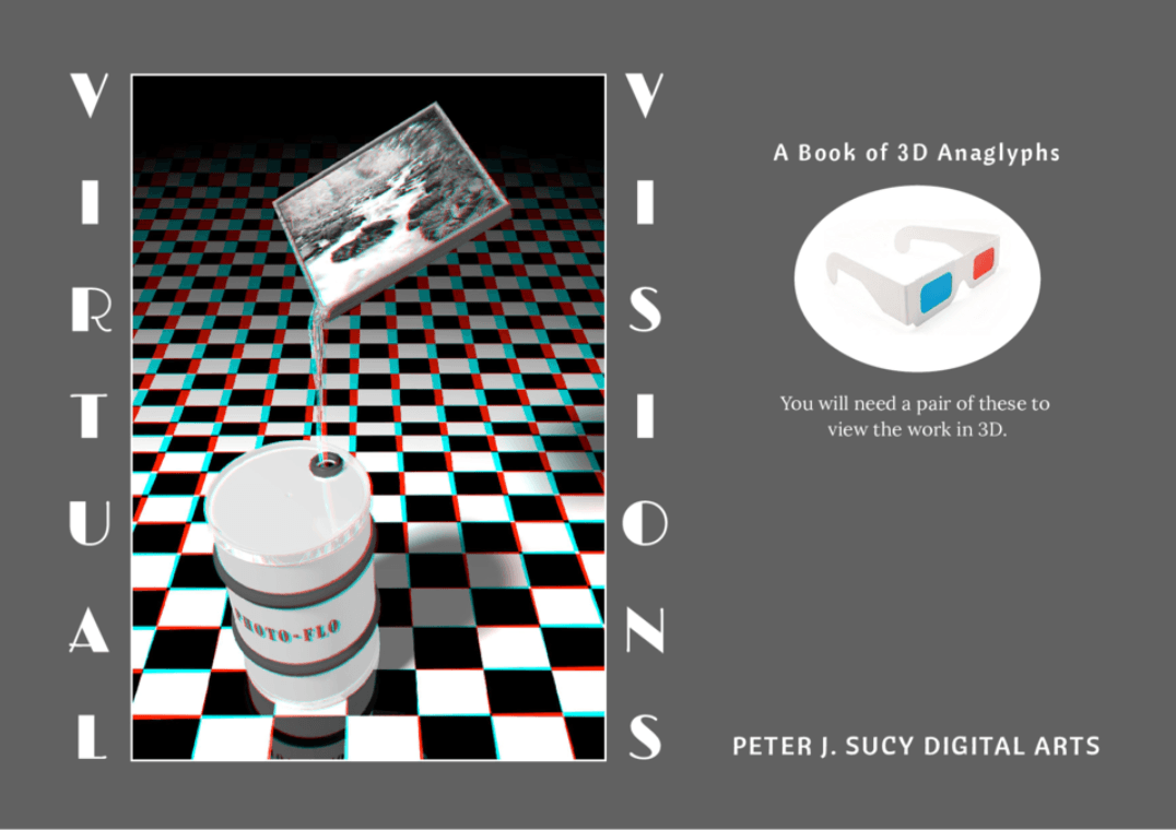 Virtual Visions 3D anaglyph art ebook by Peter J. Sucy — available on Etsy