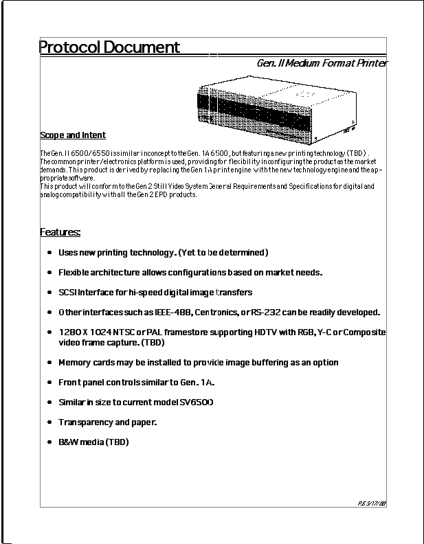 Gen II Medium Format Printer