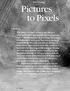 MacWorld Digitizer Report