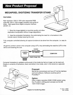 Megapixel Digital Transfer Stand