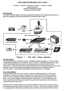 Overview of the Still Video System