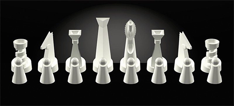 Chess Set — Studio Render
